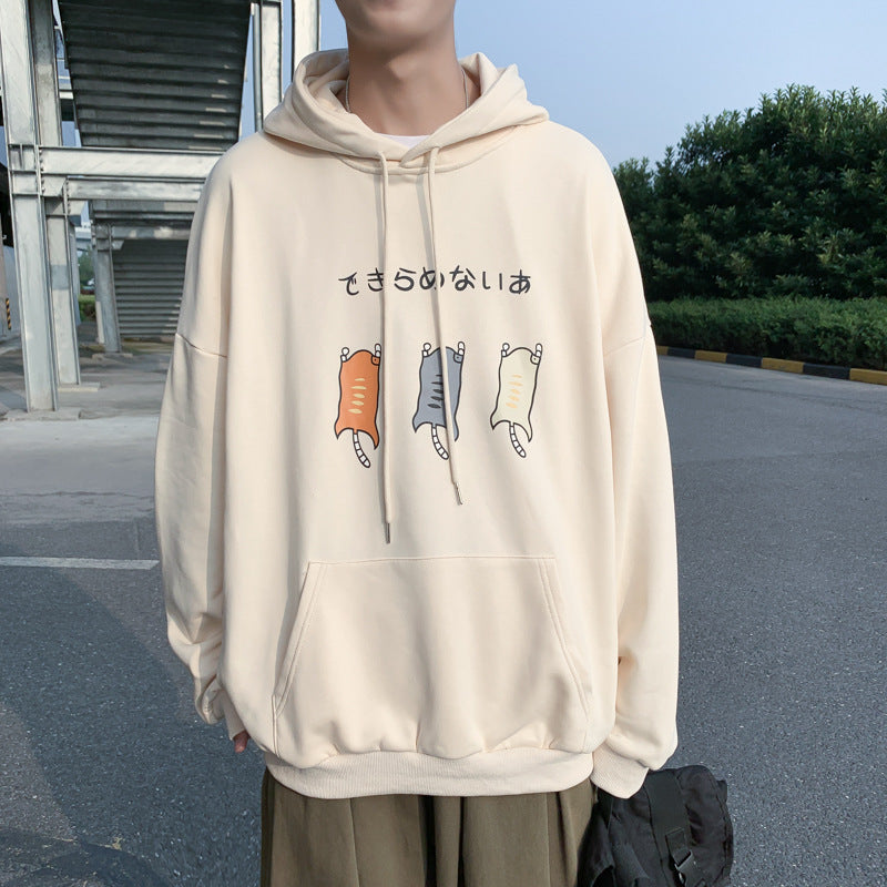 Cartoon print hoodie