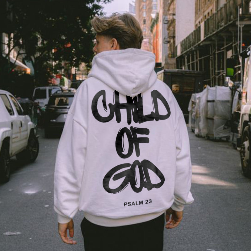 Cotton Back Letter Printed Hoodie