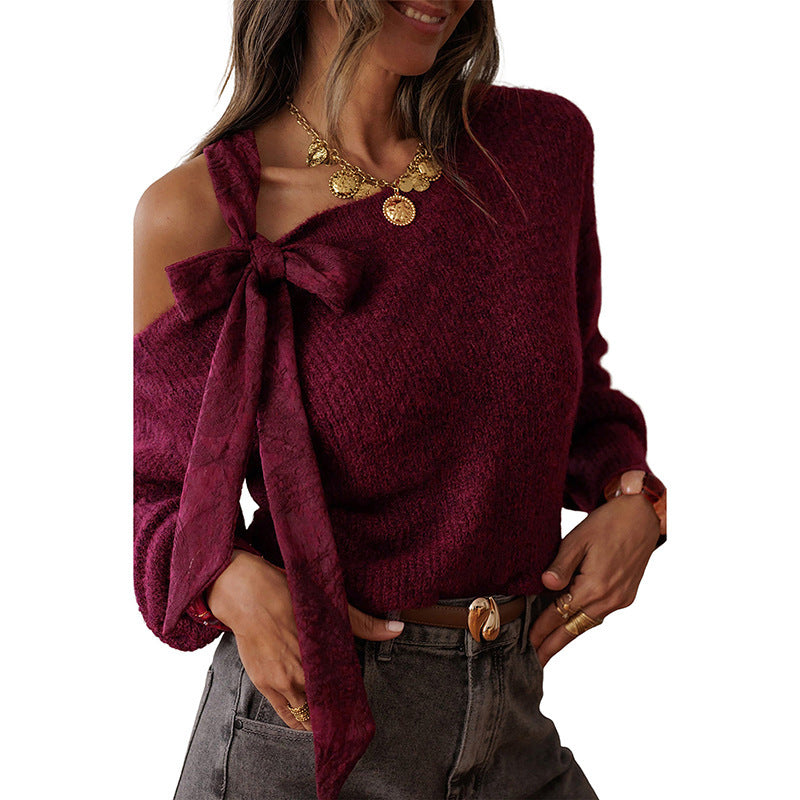 Timeless, Age-reducing Solid-color Sweater For Women With A European And American Vibe