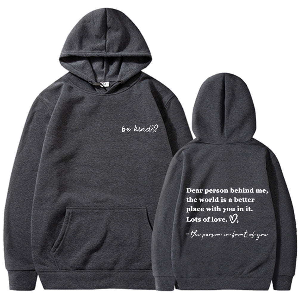 TO THE PERSON BEHIND ME Men's And Women's Fashion Front And Back Printed Hoodie