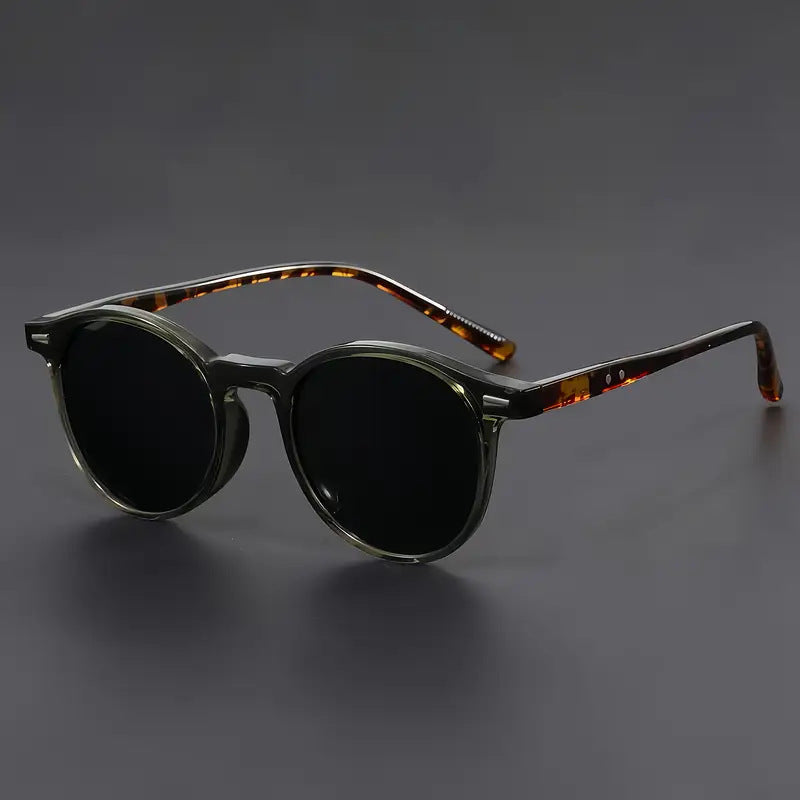 Vintage Round Mens Sunglasses Set Womens Eyewear
