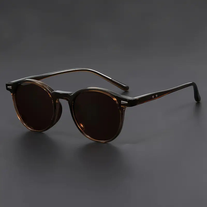 Vintage Round Mens Sunglasses Set Womens Eyewear