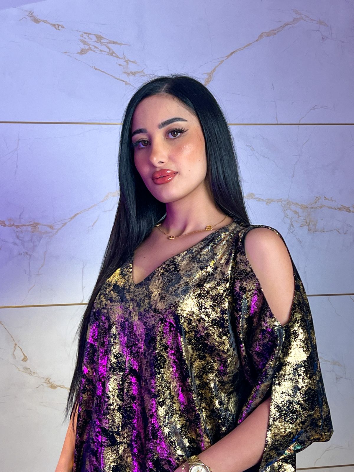 Dress Bent Arabe Foil