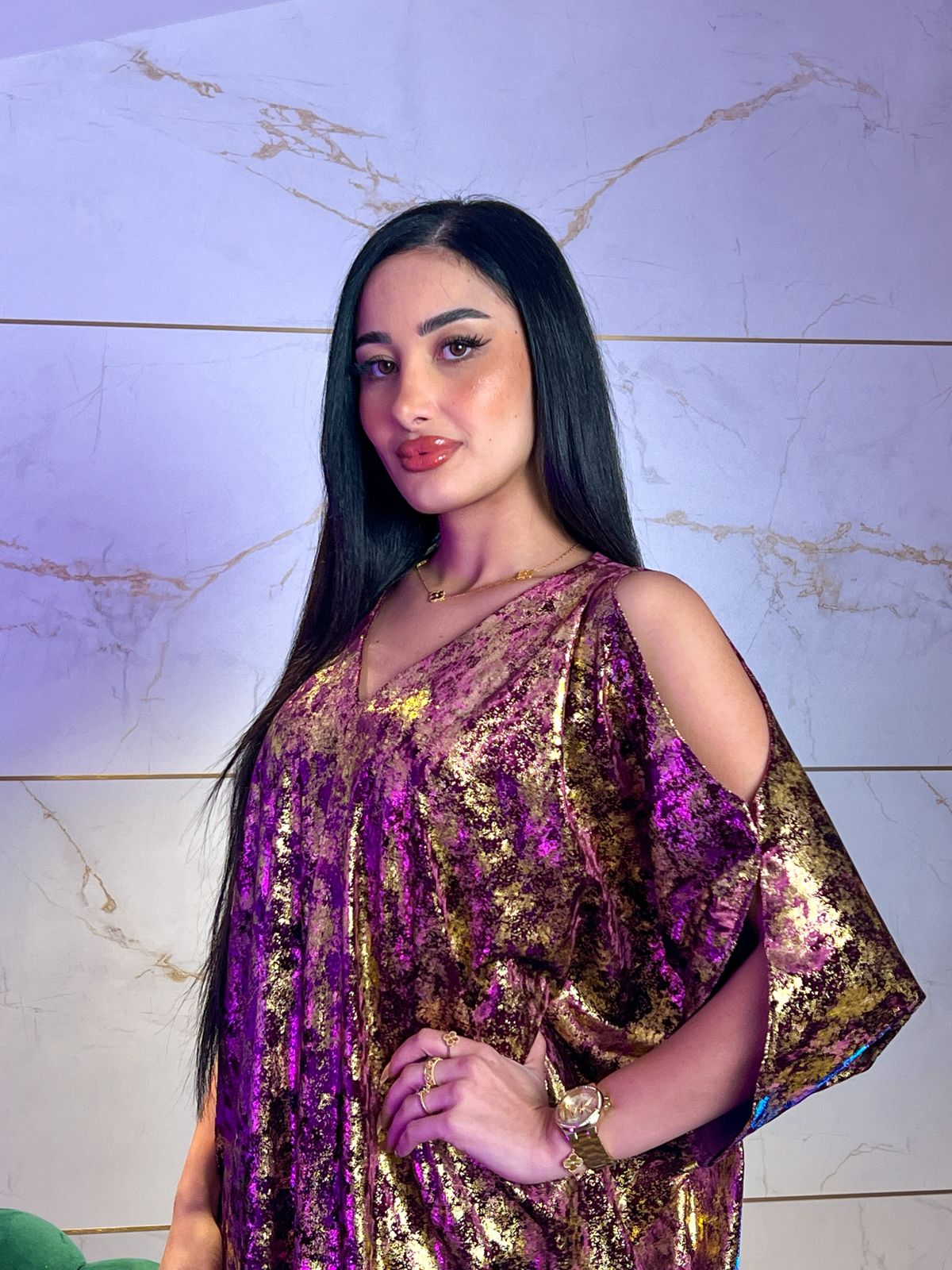 Dress Bent Arabe Foil