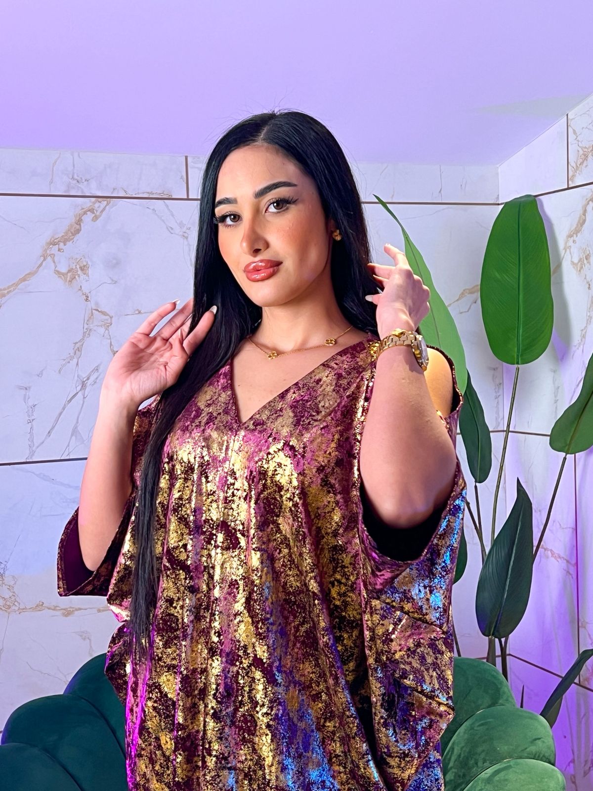 Dress Bent Arabe Foil