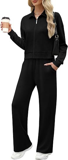 Sweatshirt Wide Leg Track Pants Sportswear