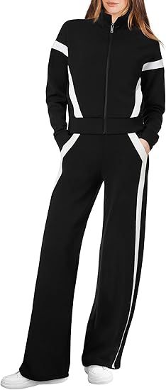 Sweatshirt Wide Leg Track Pants Sportswear